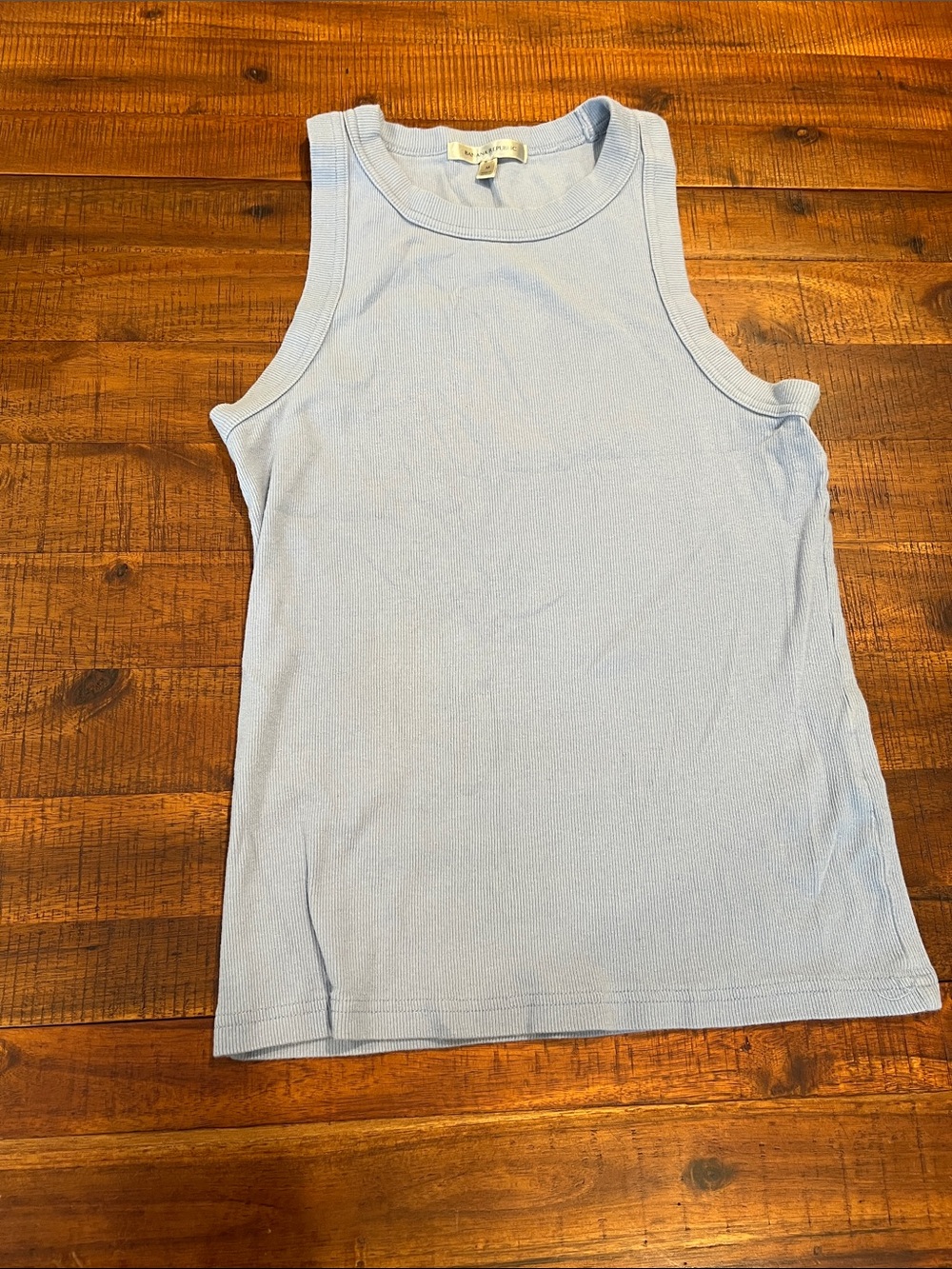 Banana Republic Pale Blue Ribbed Tank